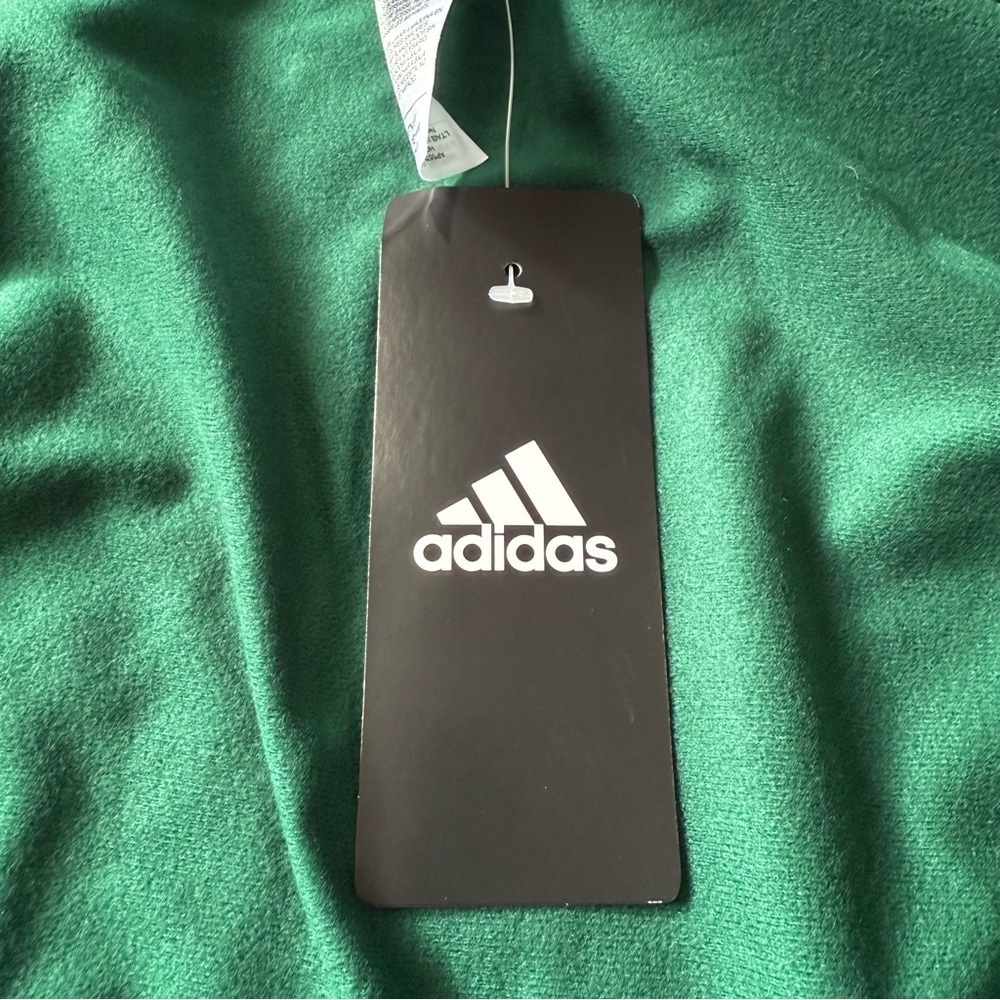 NWT Adidas dark green youth full zip bomber jacket size medium (10/12) - Picture 7 of 8